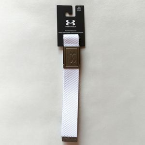 Under Armour Mens UA Webbing Golf Belt 1369819 - OSFM (Adjustable Cut-to-Fit)